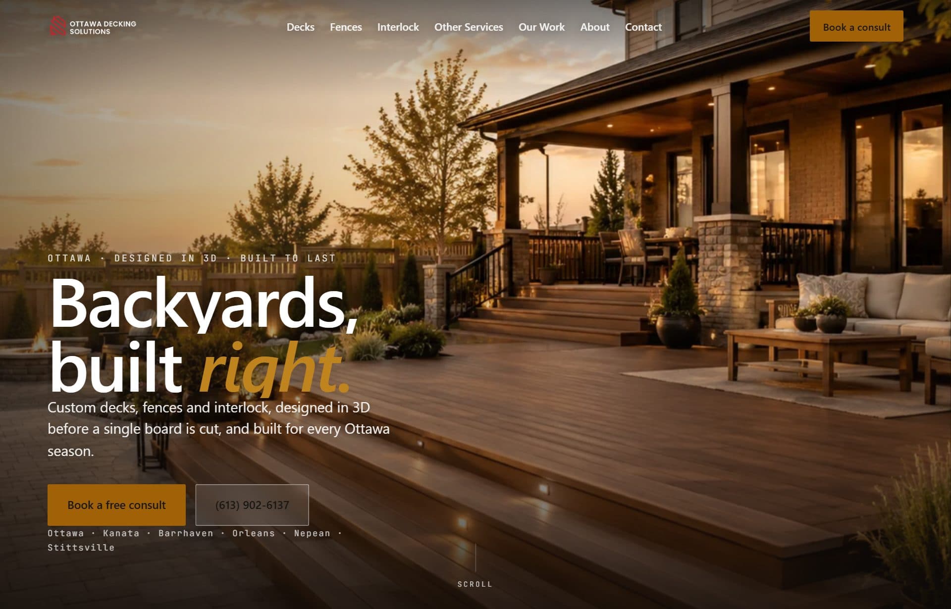 Ottawa Decking Solutions — a real client site we designed and built